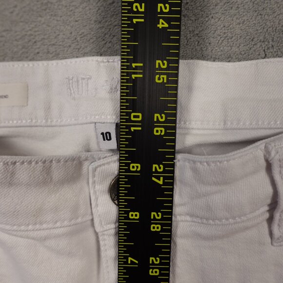 Kut from the Kloth Jeans Catherine Boyfriend – Women's Size 10 White Denim - Picture 6 of 15